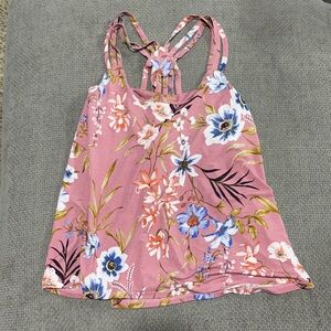 Floral Pink Sleeveless Top